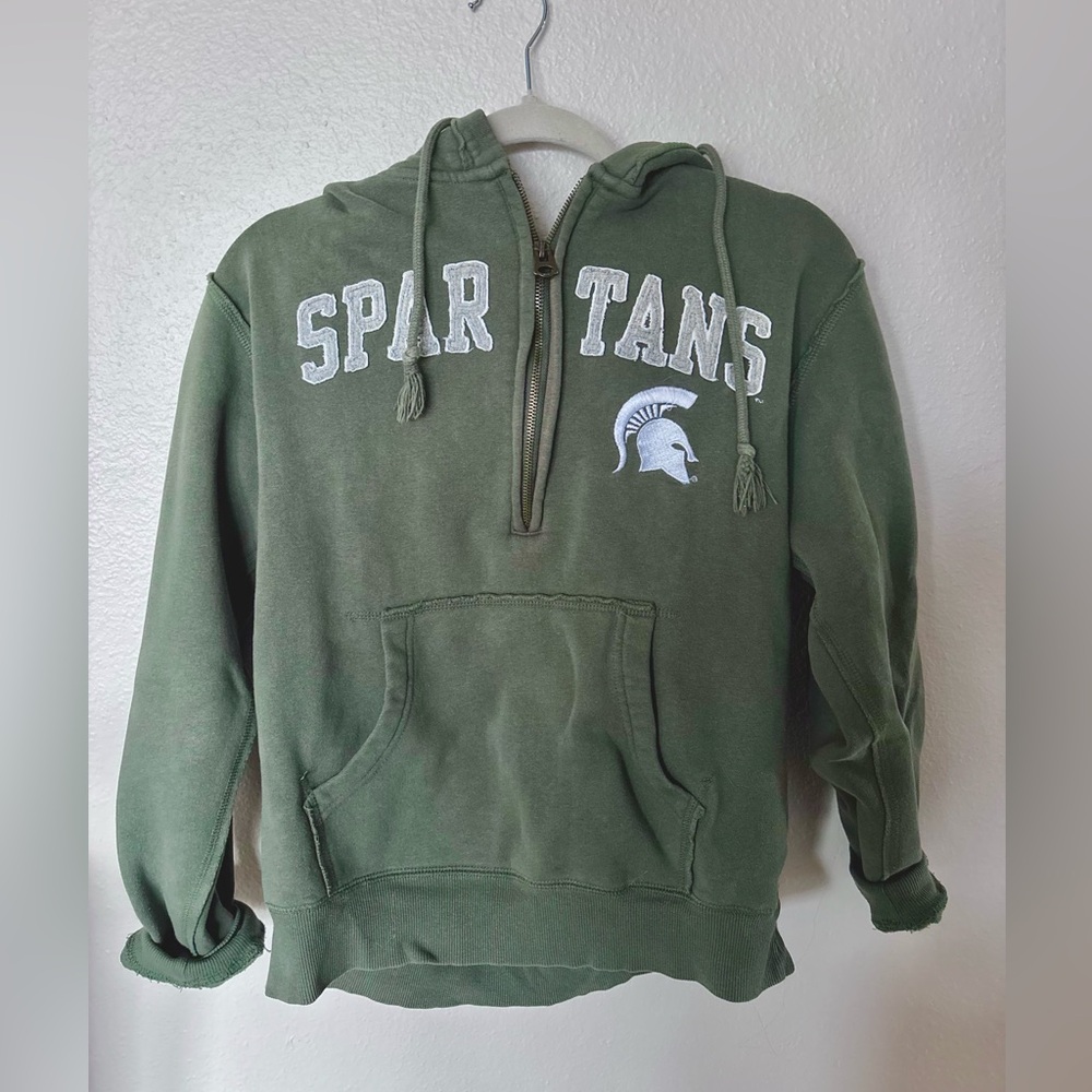 Green vintage Spartans Hoodie